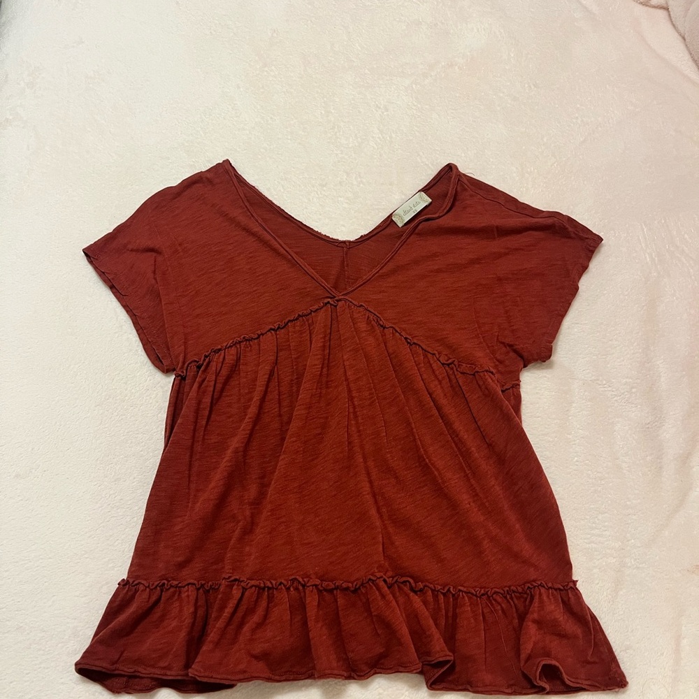 Rust Red Women's Top
